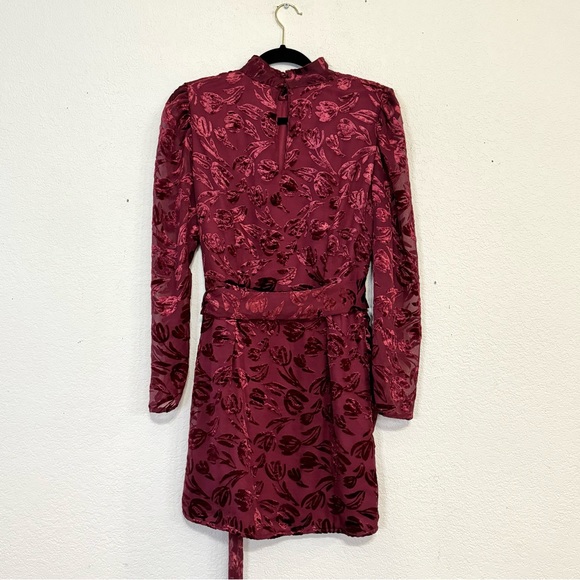 NEW - Floral Burnout Mini Dress - Picture 6 of 10